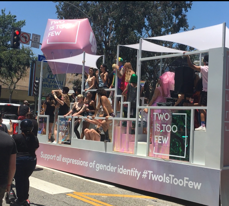 Lyft float LA Pride parade